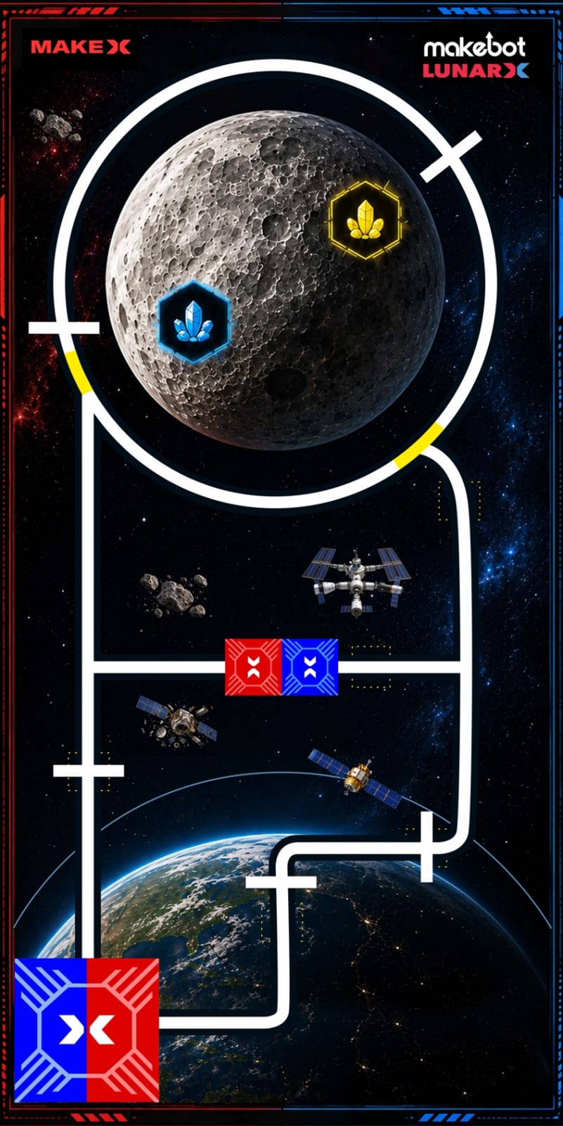MakeX Lunar X competition arena