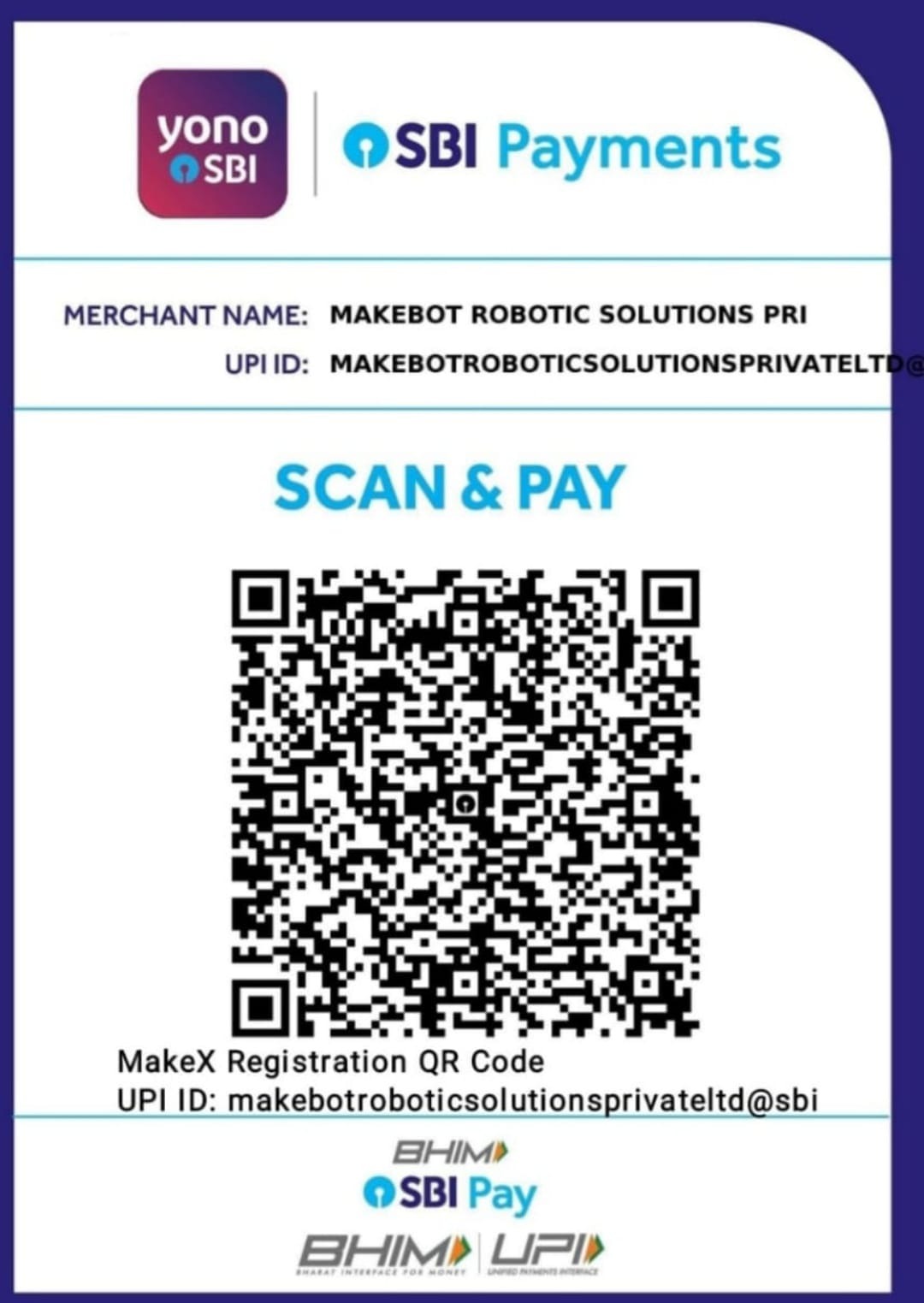 Payment QR code