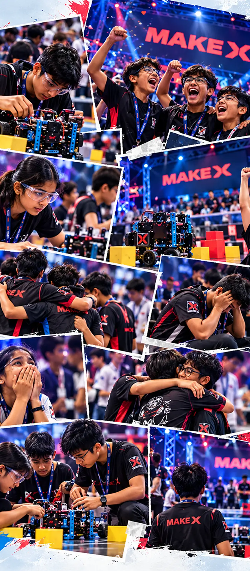 Students participating in MakeX